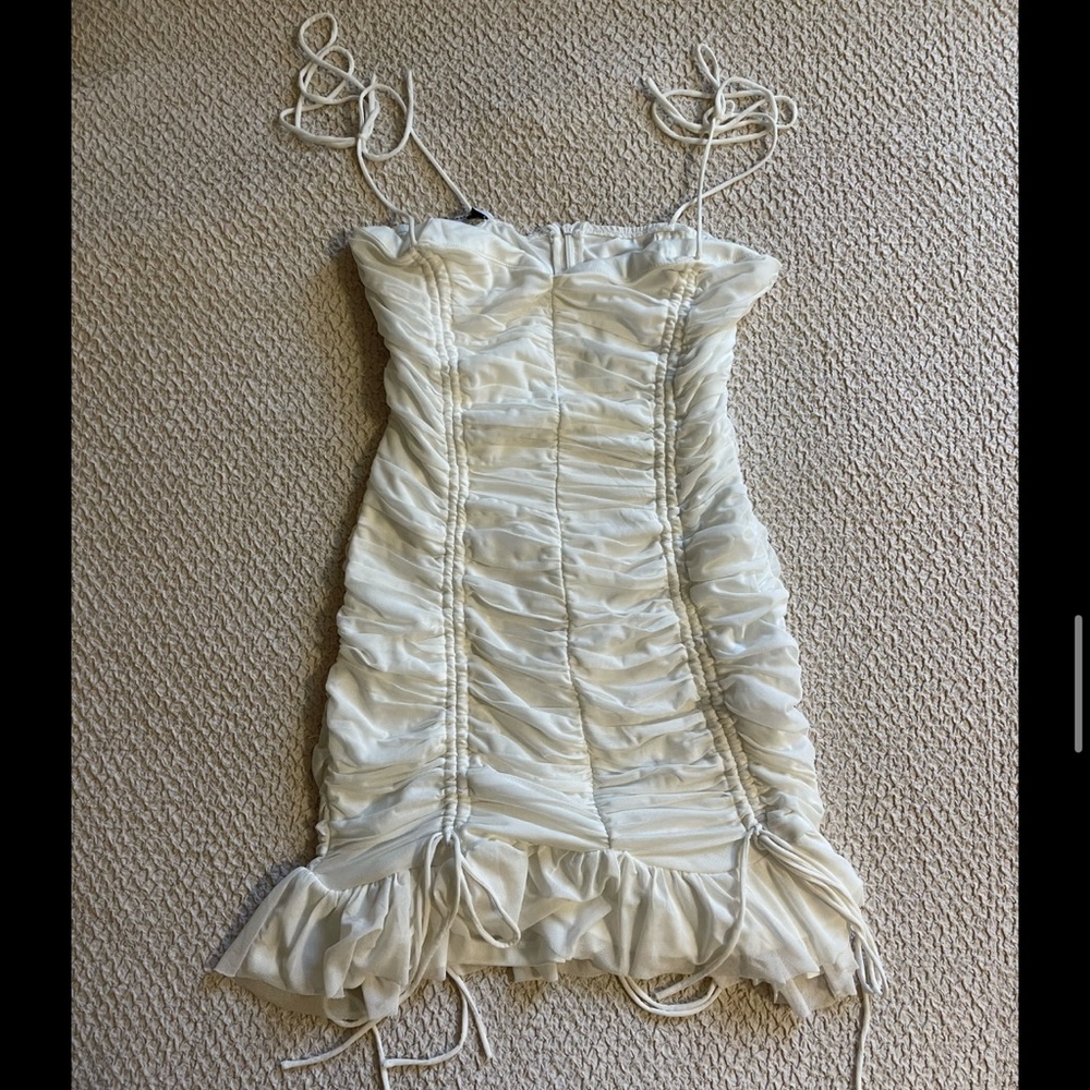 That’s so fetch white mini dress